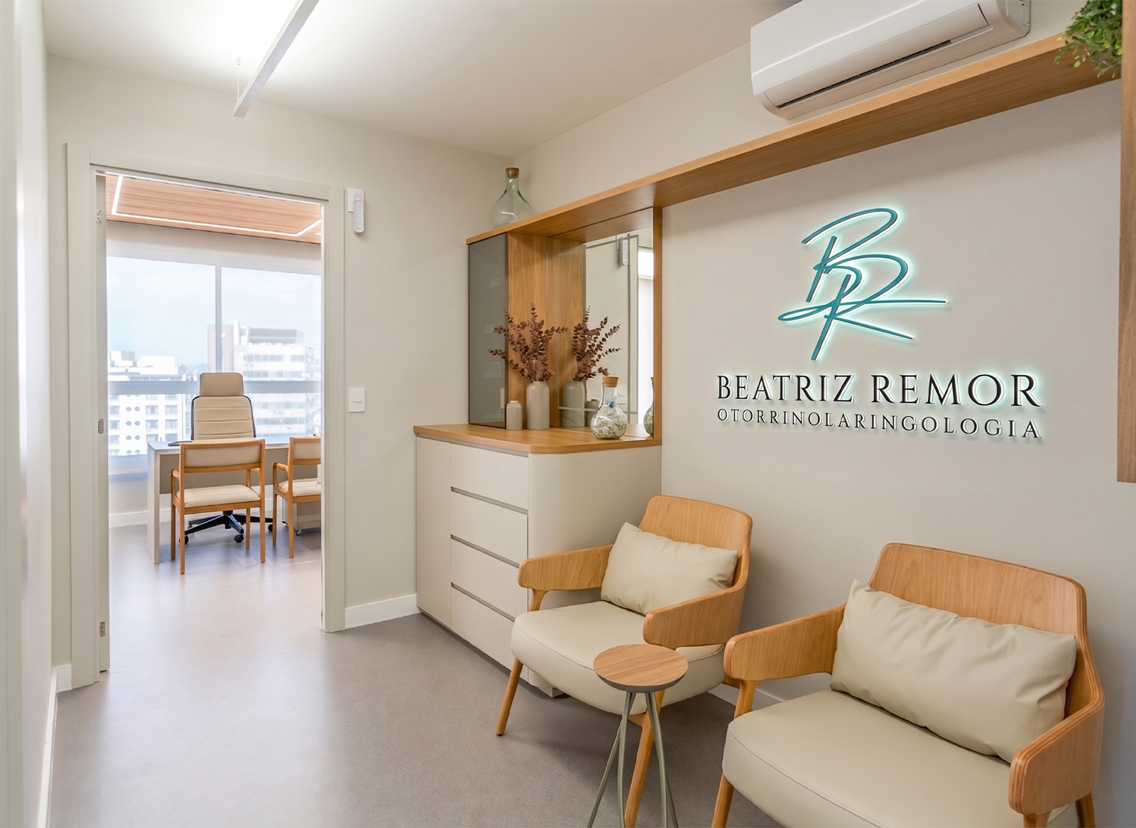 Recepção do consultório da Dra. Beatriz Remor